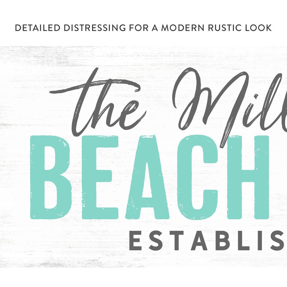 Personalized Beach House Sign