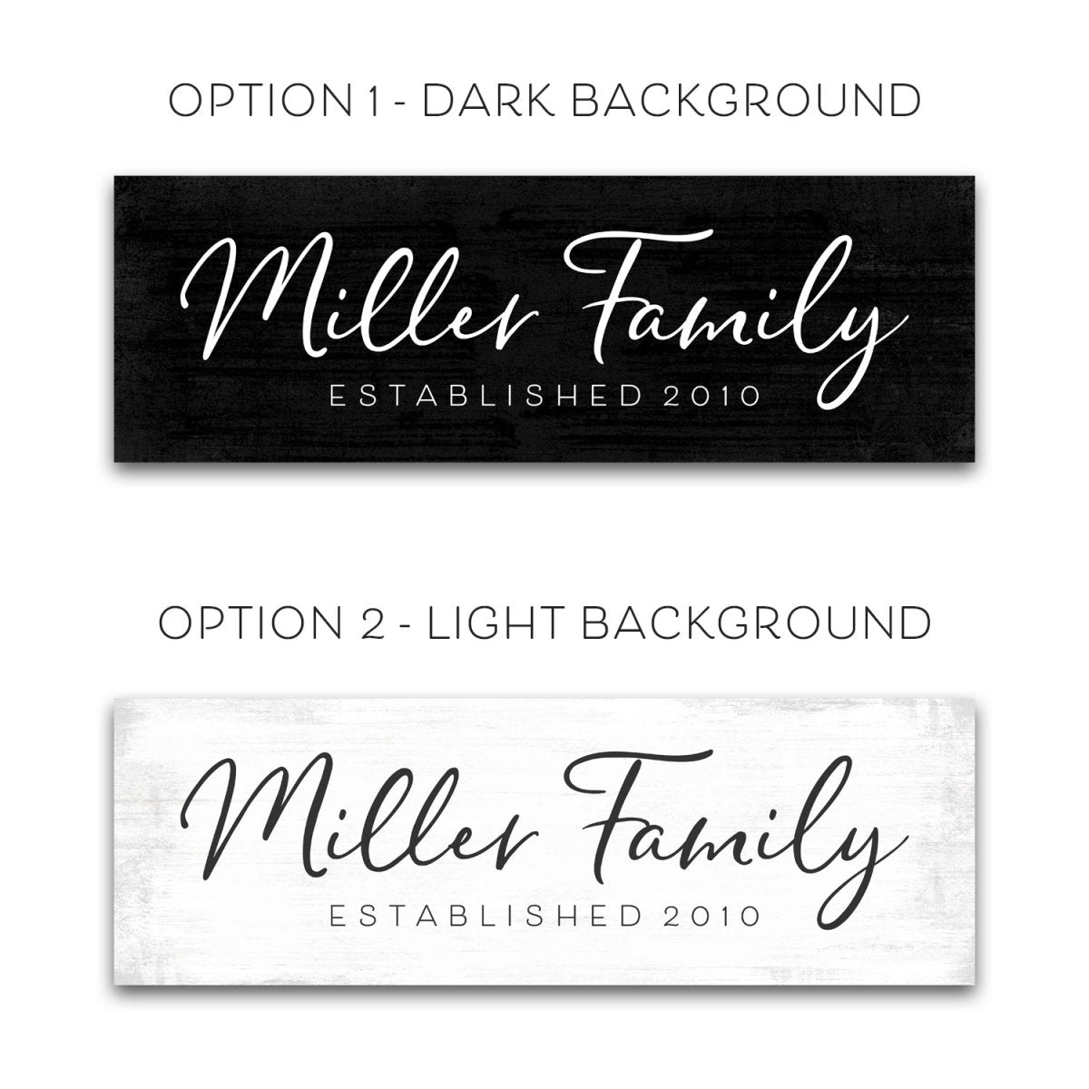 Personalized Established Sign With Family Name