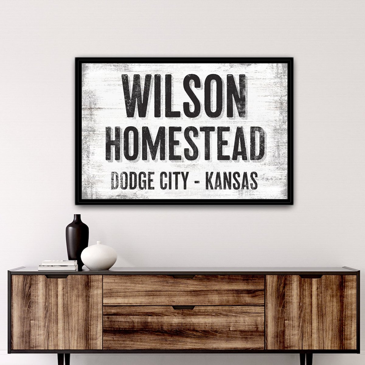 Personalized Family Established Sign Above Table - Pretty Perfect Studio