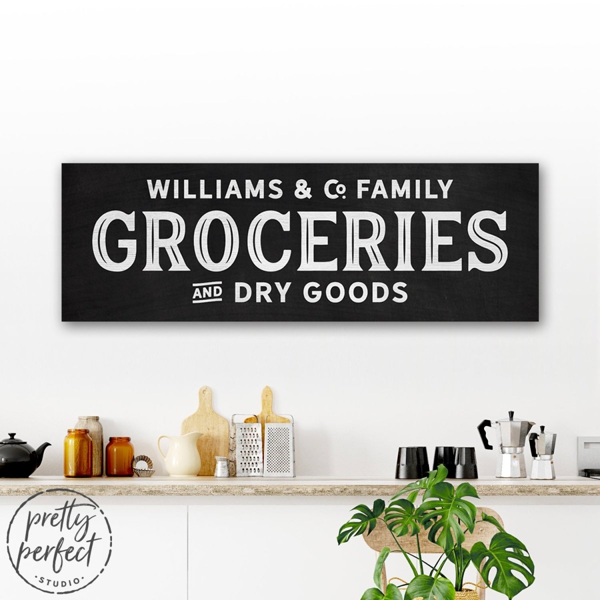 Personalized Family Name Grocery Sign freeshipping - Pretty Perfect Studio