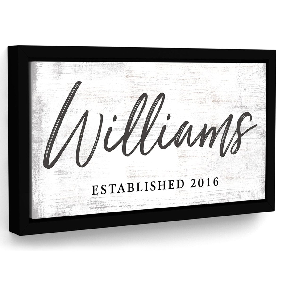 Personalized Family Sign With Established Date - Pretty Perfect Studio