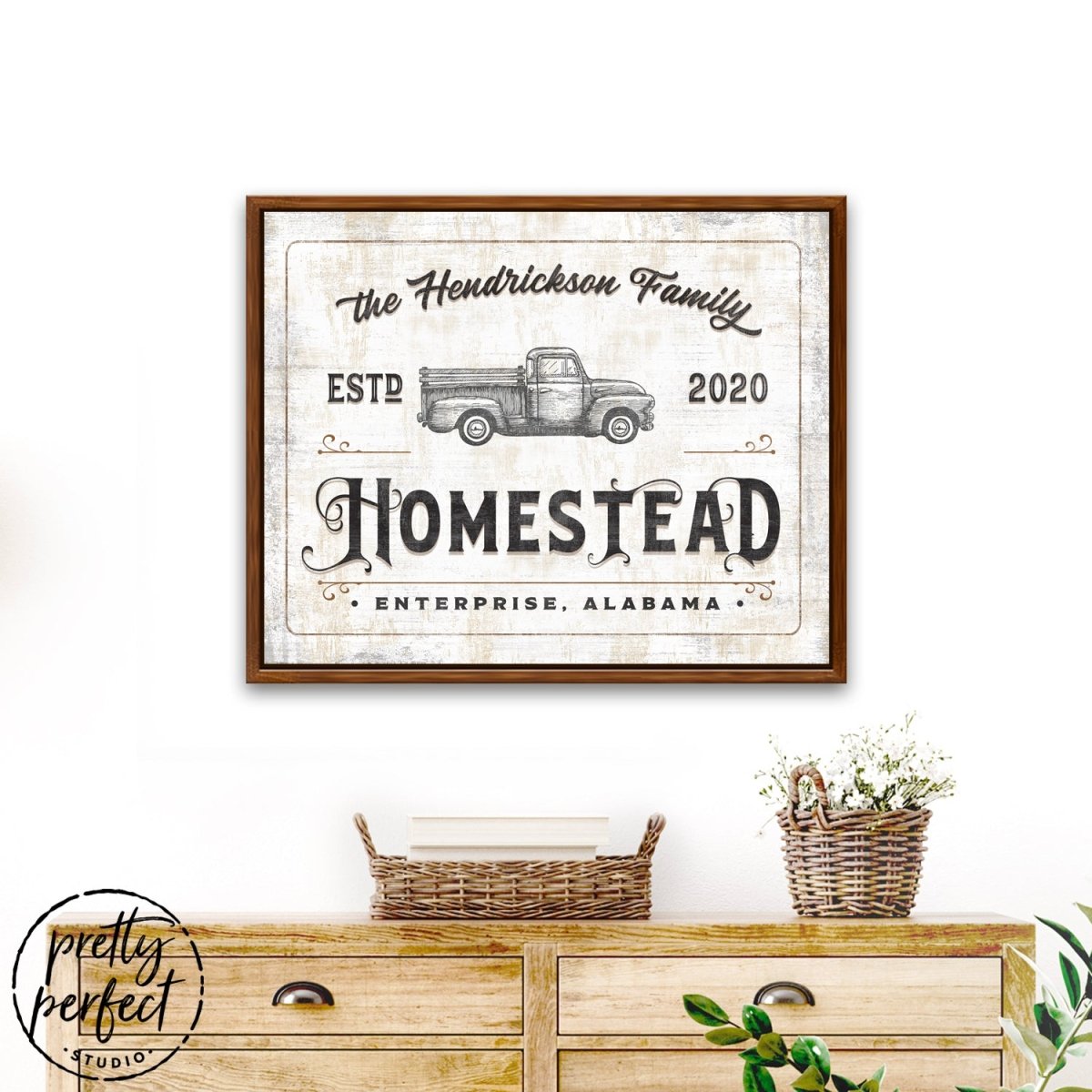 Personalized Farmhouse Homestead Sign freeshipping - Pretty Perfect Studio