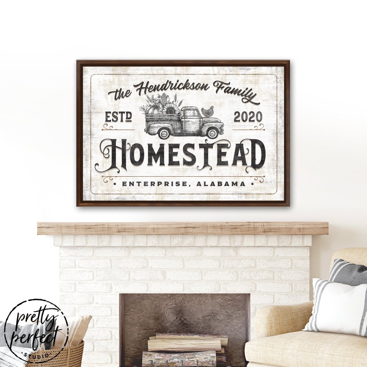 Personalized Farmhouse Homestead Sign freeshipping - Pretty Perfect Studio