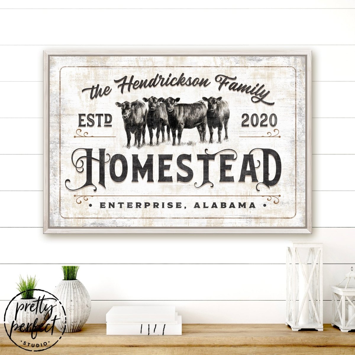 Personalized Farmhouse Homestead Sign freeshipping - Pretty Perfect Studio