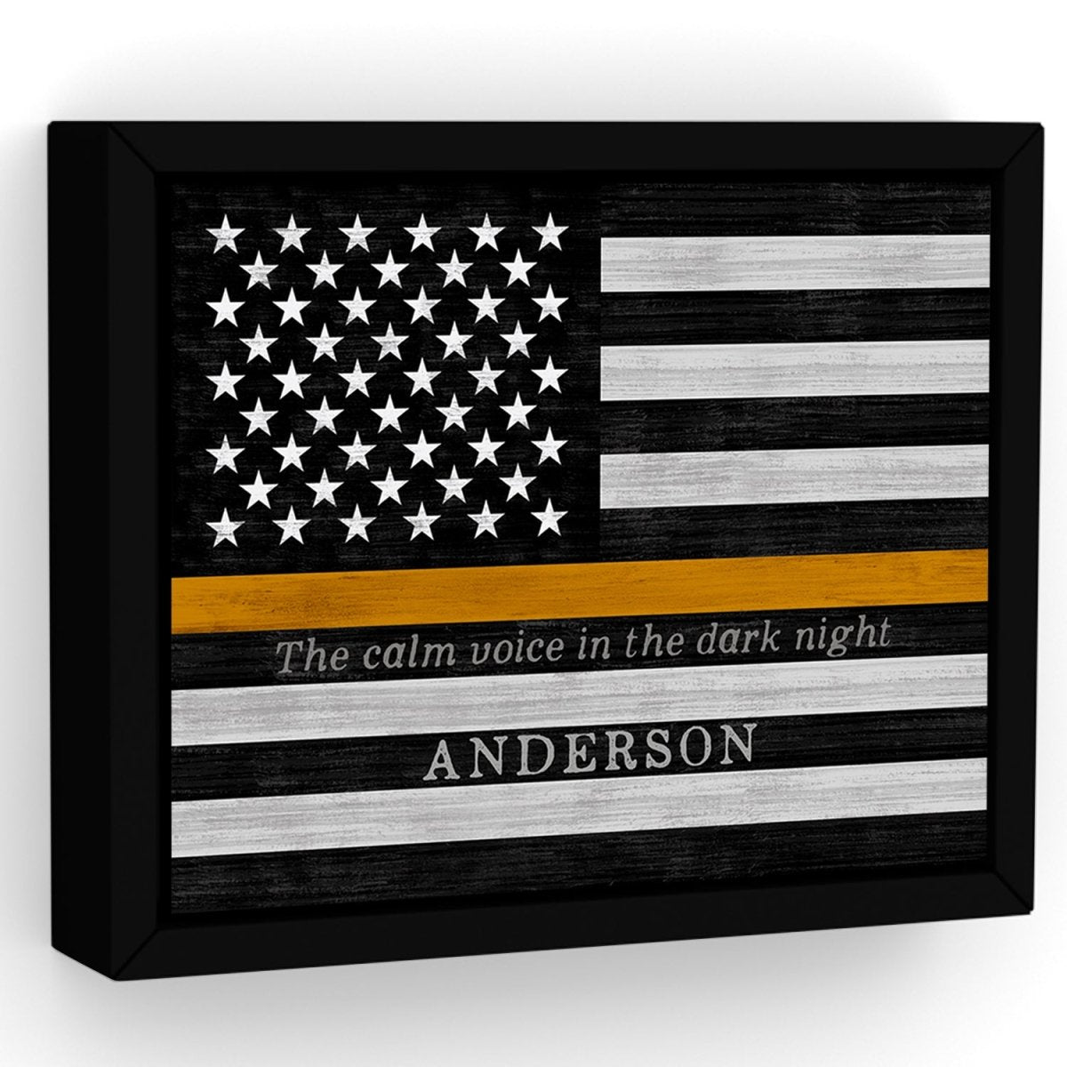 Personalized Flag Sign For 911 Dispatchers & Tow Truck Drivers - Pretty Perfect Studio
