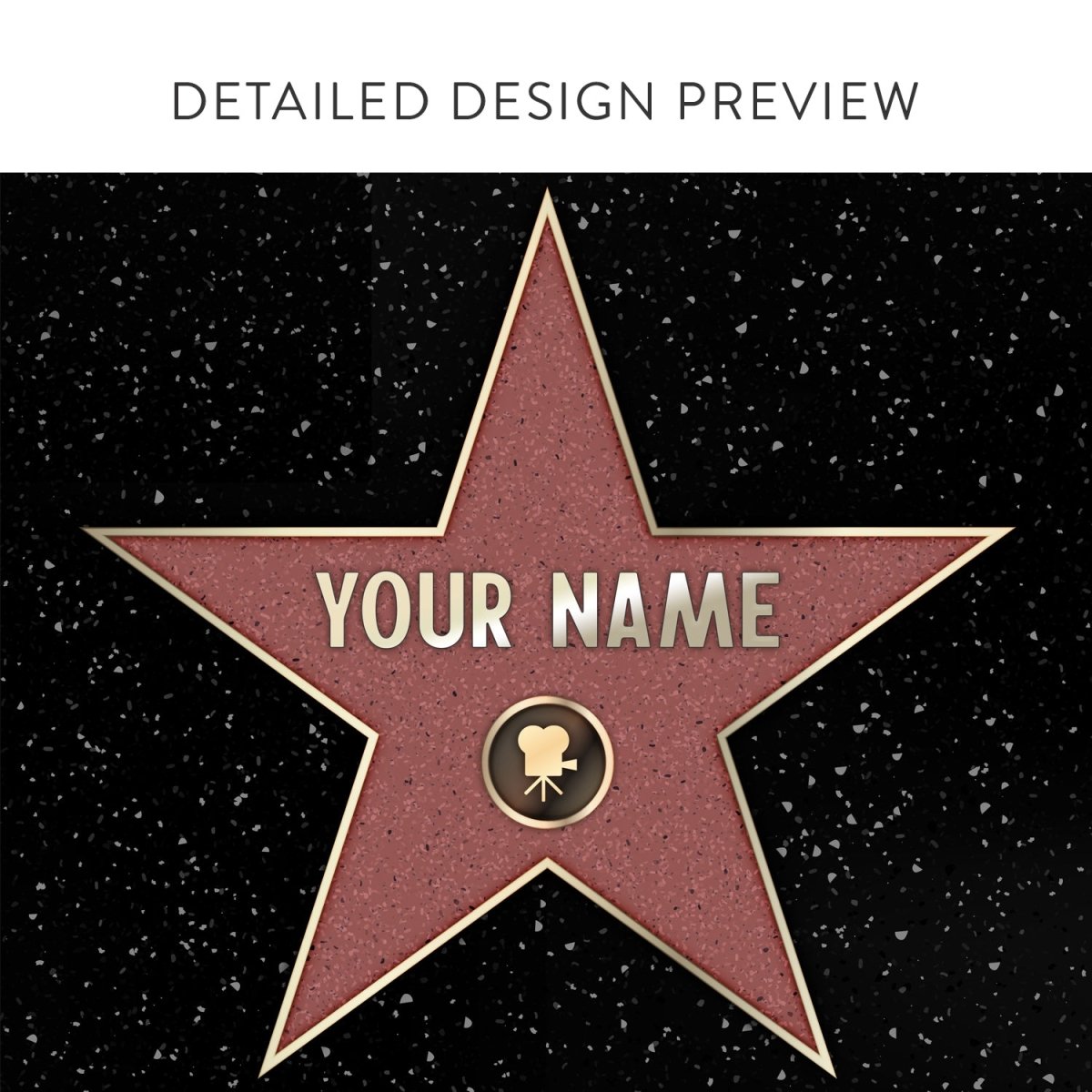 Personalized Hollywood Walk of Fame Star Sign