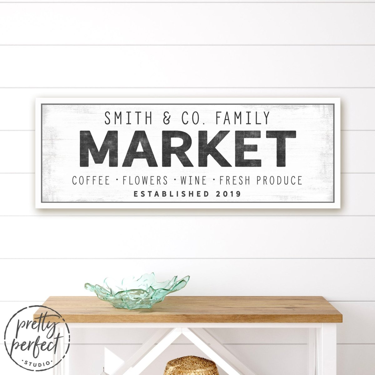 Personalized Market Sign With Name and Date - Pretty Perfect Studio
