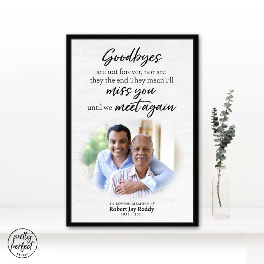 Personalized Memorial Gift, In Loving Memory Sign Picture, Loss of a Father, Sympathy Gift Loss of Grandpa, Husband Remembrance Gift