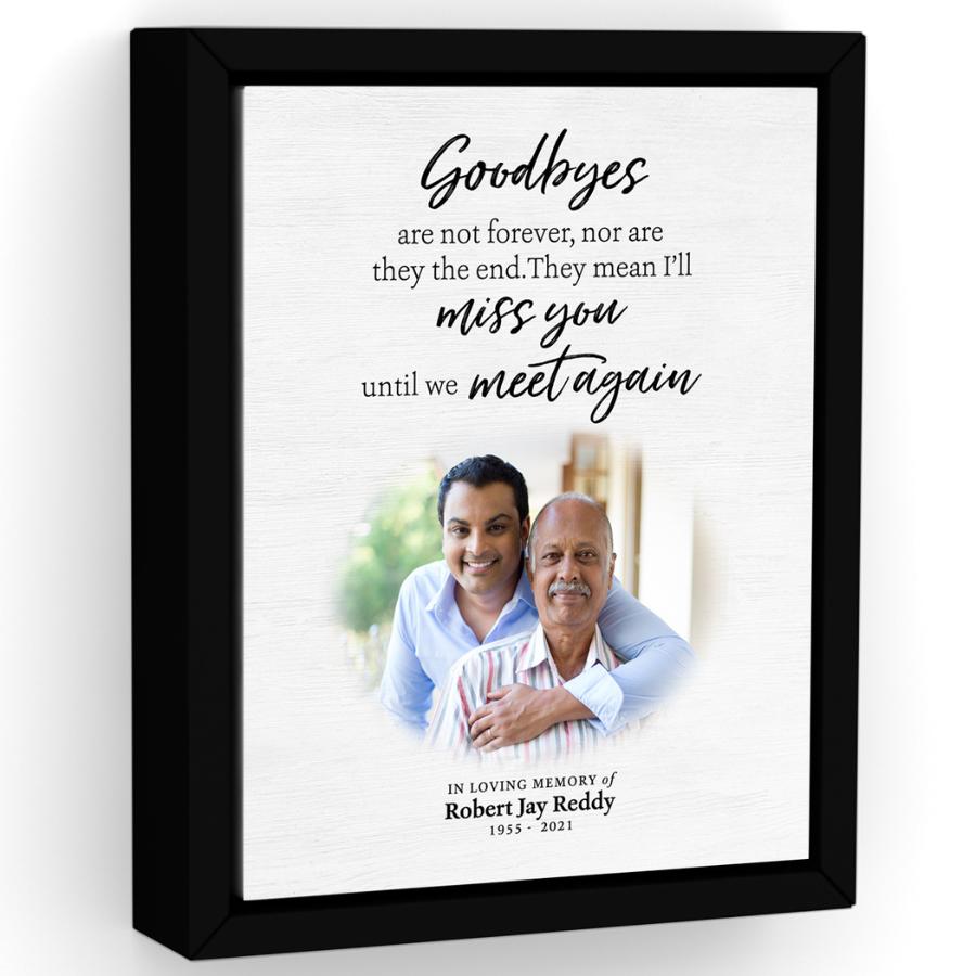 Personalized Memorial Gift, In Loving Memory Sign Picture, Loss of a Father, Sympathy Gift Loss of Grandpa, Husband Remembrance Gift