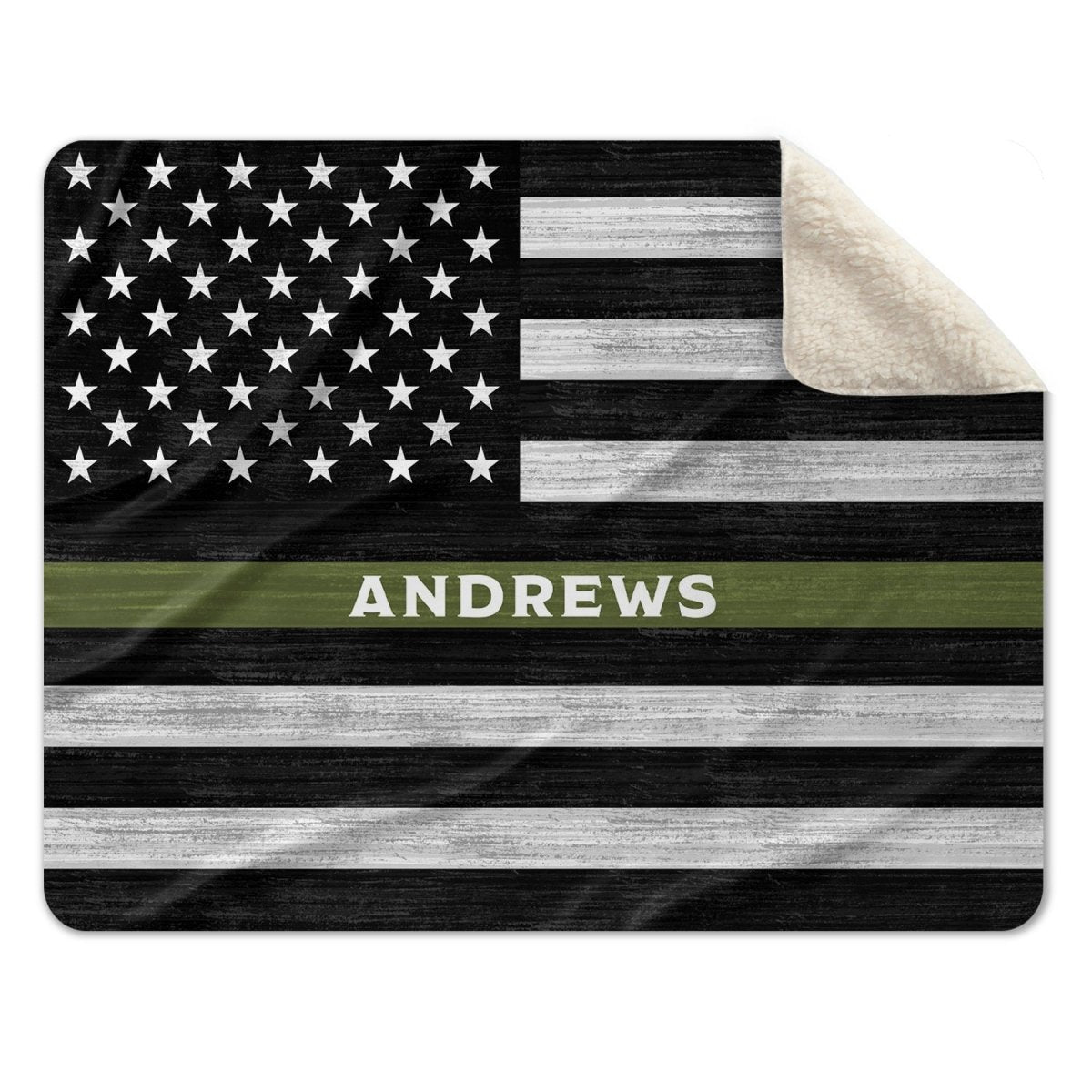 Personalized Military Blanket - Pretty Perfect Studio