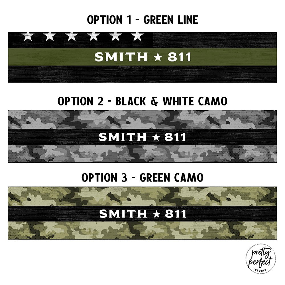 Personalized Military Blanket