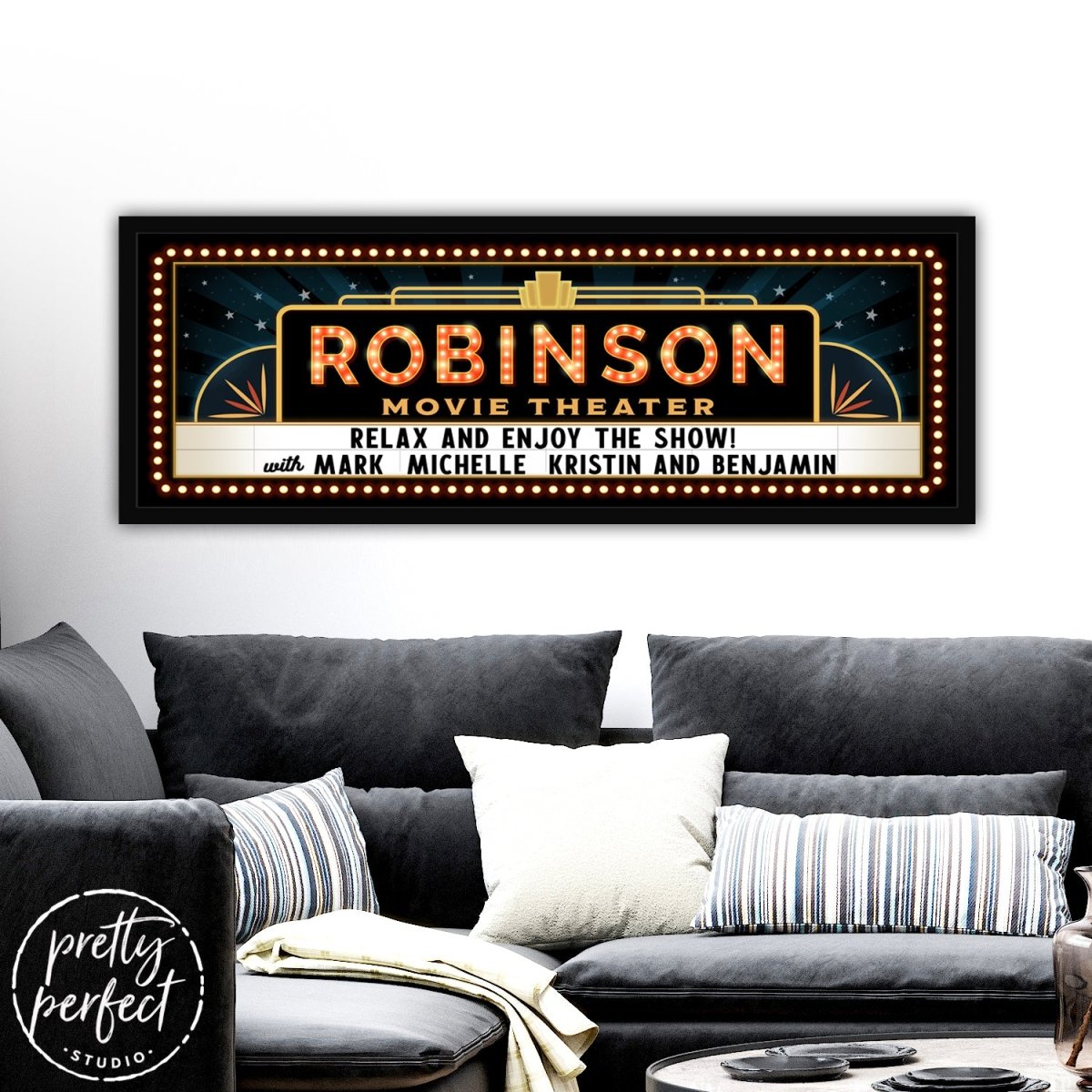 Personalized Movie Theater Sign