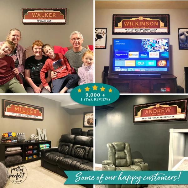 Personalized Movie Theater Sign