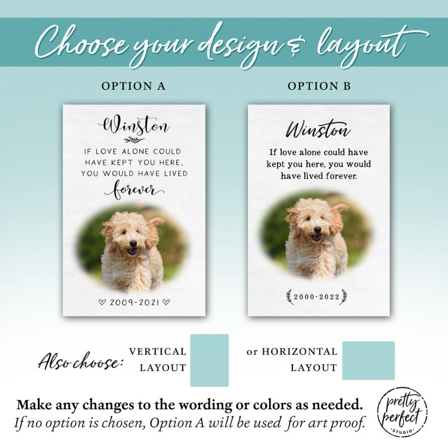 Personalized Pet Memorial, Sympathy Gift for Loss of Horse, Deceased Animal Gift, When Tomorrow Starts Without Me, In Loving Memory of pet