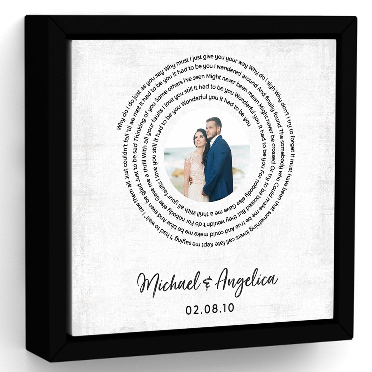 Personalized Song Lyric Wall Art - Pretty Perfect Studio