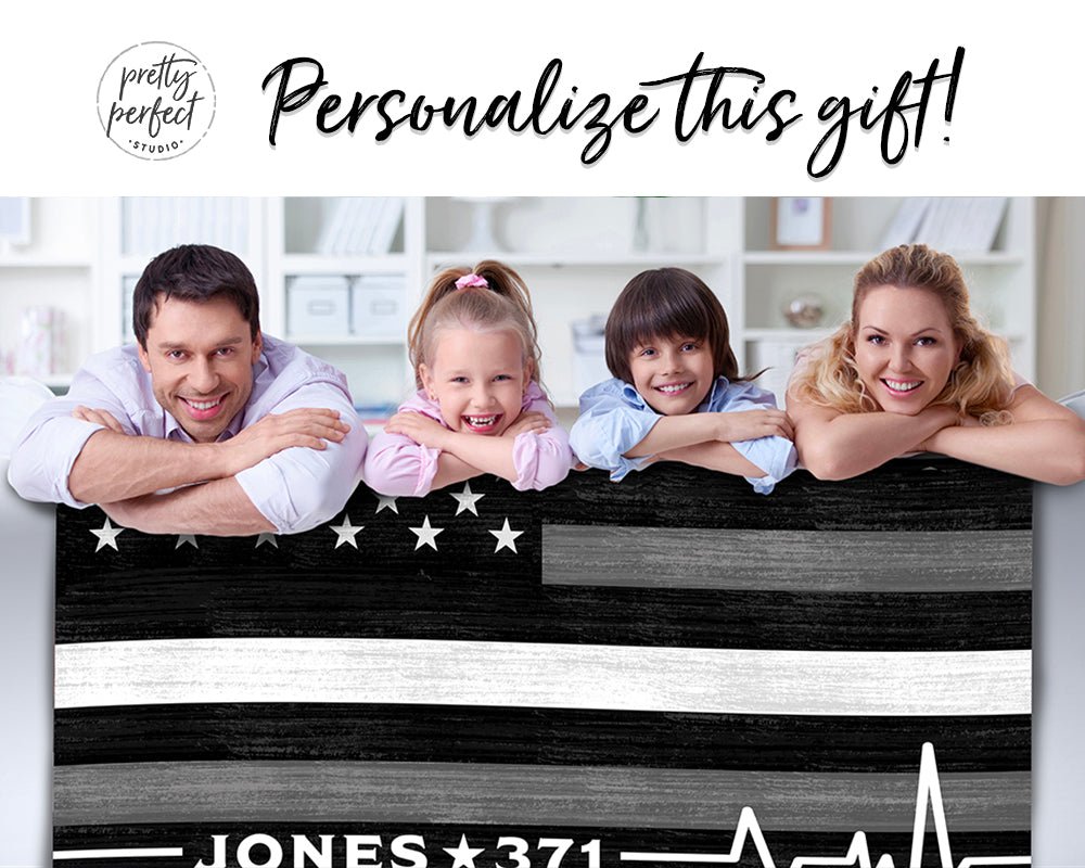 Personalized Throw Blanket for EMT Paramedics