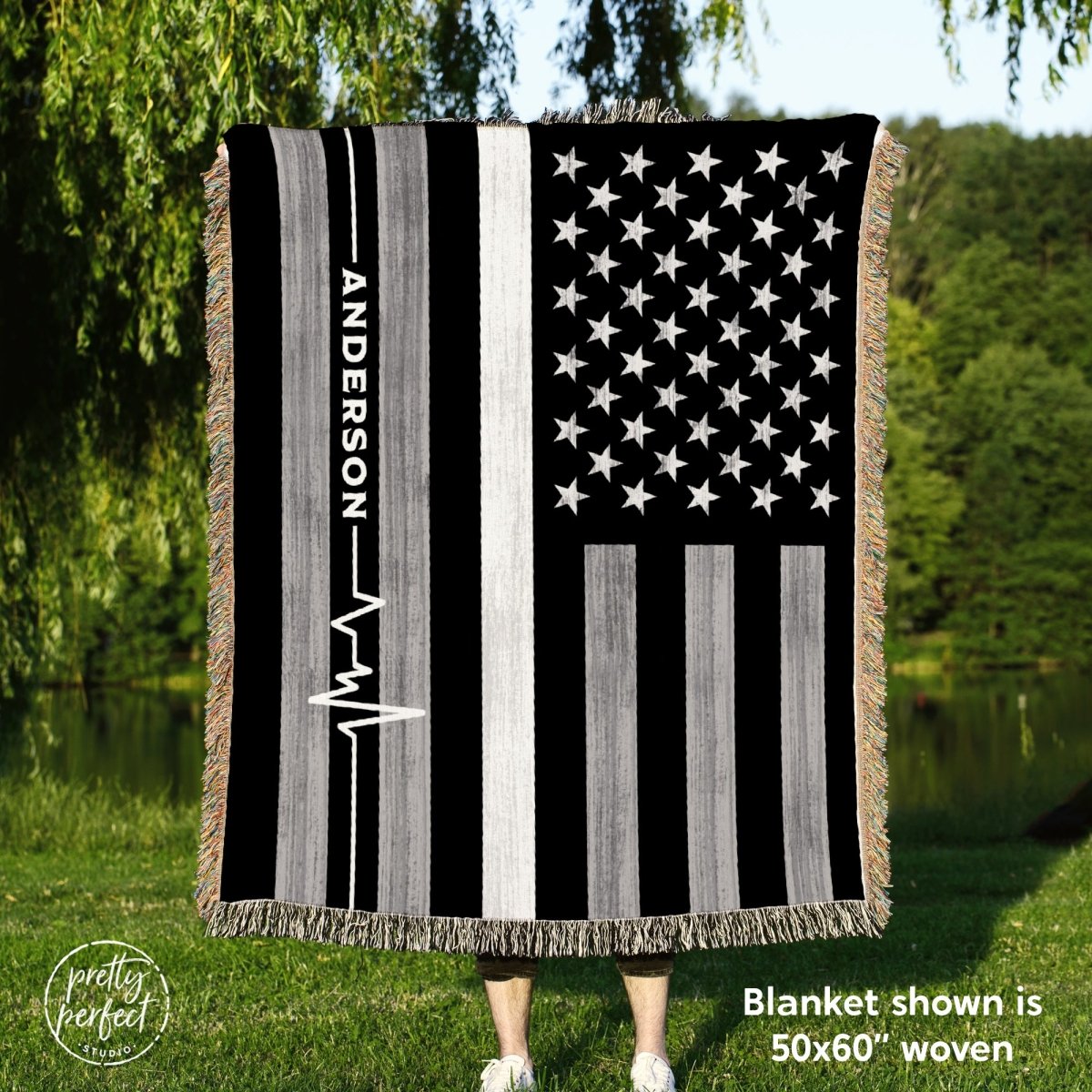 Personalized Throw Blanket for EMT Paramedics