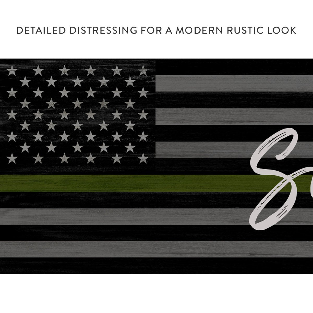 Personalized US Military Flag Sign - Pretty Perfect Studio