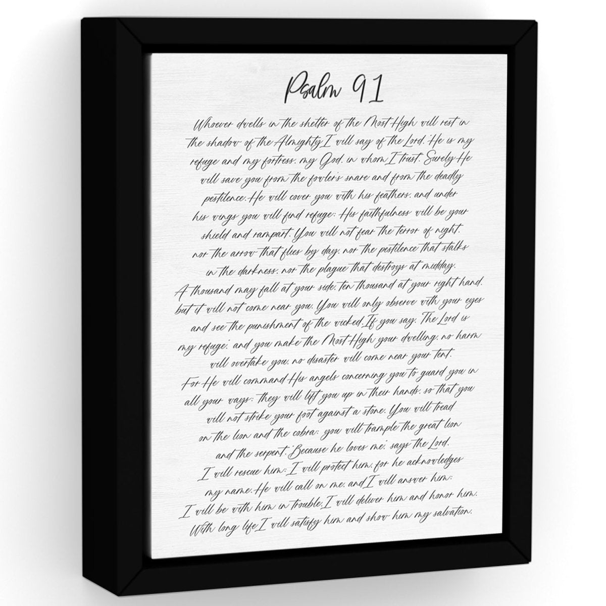 Psalm 91 Bible Scripture Sign - Pretty Perfect Studio