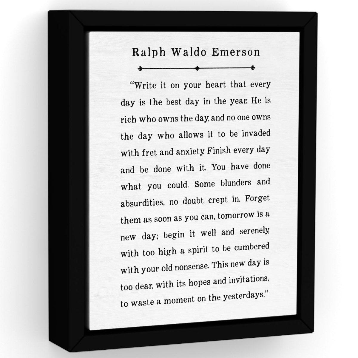 Ralph Waldo Emerson Quote Write It On Your Heart