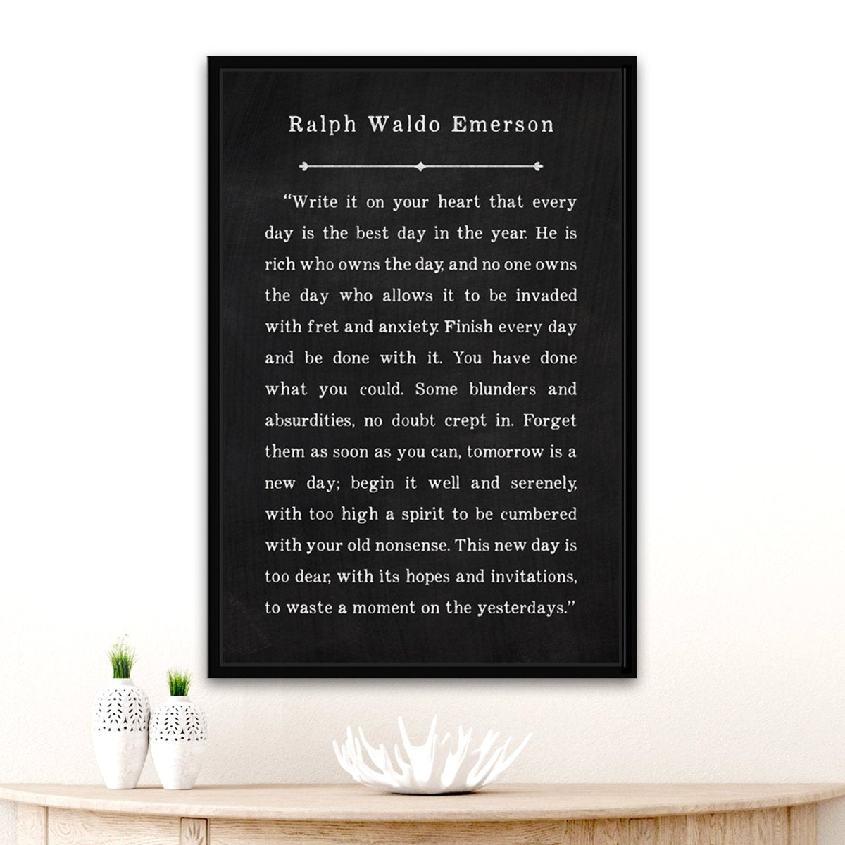 Ralph Waldo Emerson Quote Write It On Your Heart