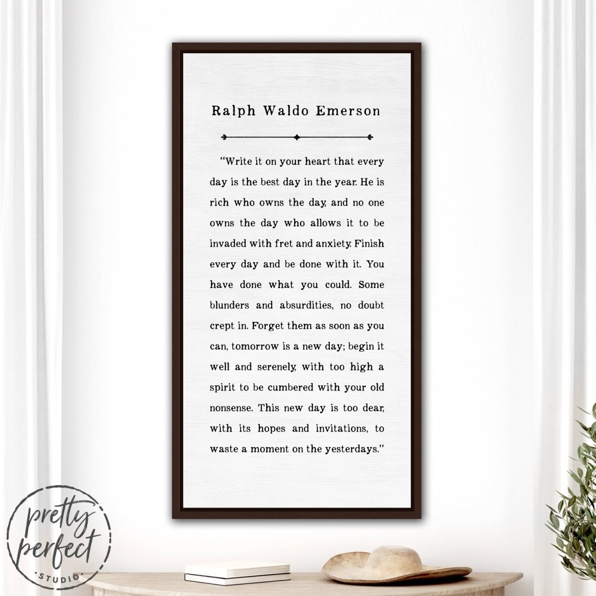 Ralph Waldo Emerson Quote Write It On Your Heart