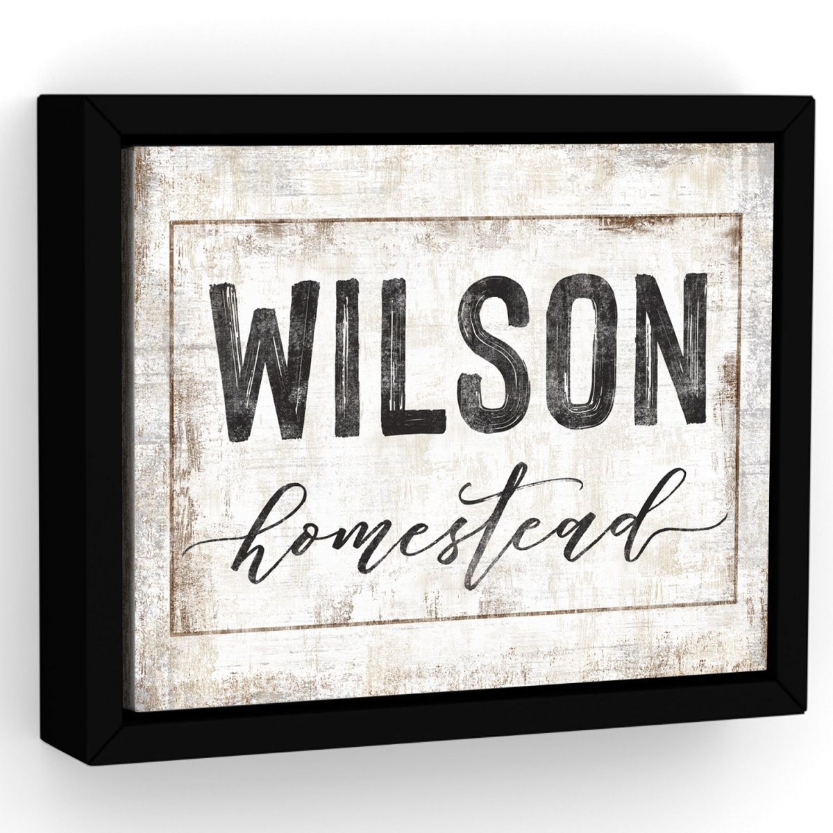Rustic Homestead Family Name Sign - Pretty Perfect Studio