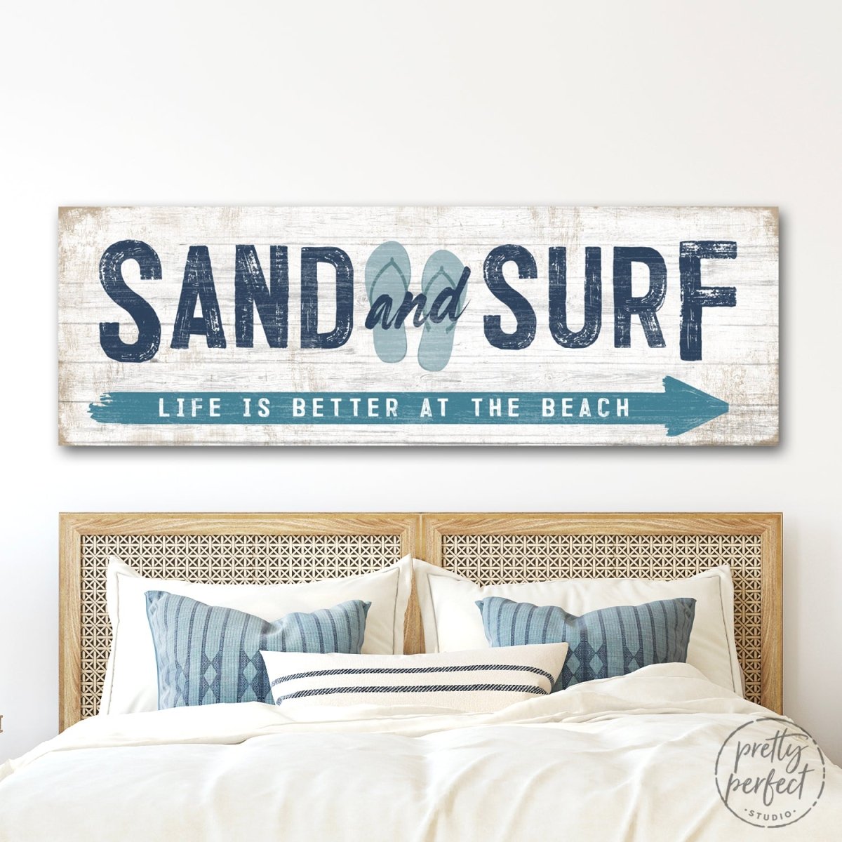 Sand and Surf Personalized Beach House Sign