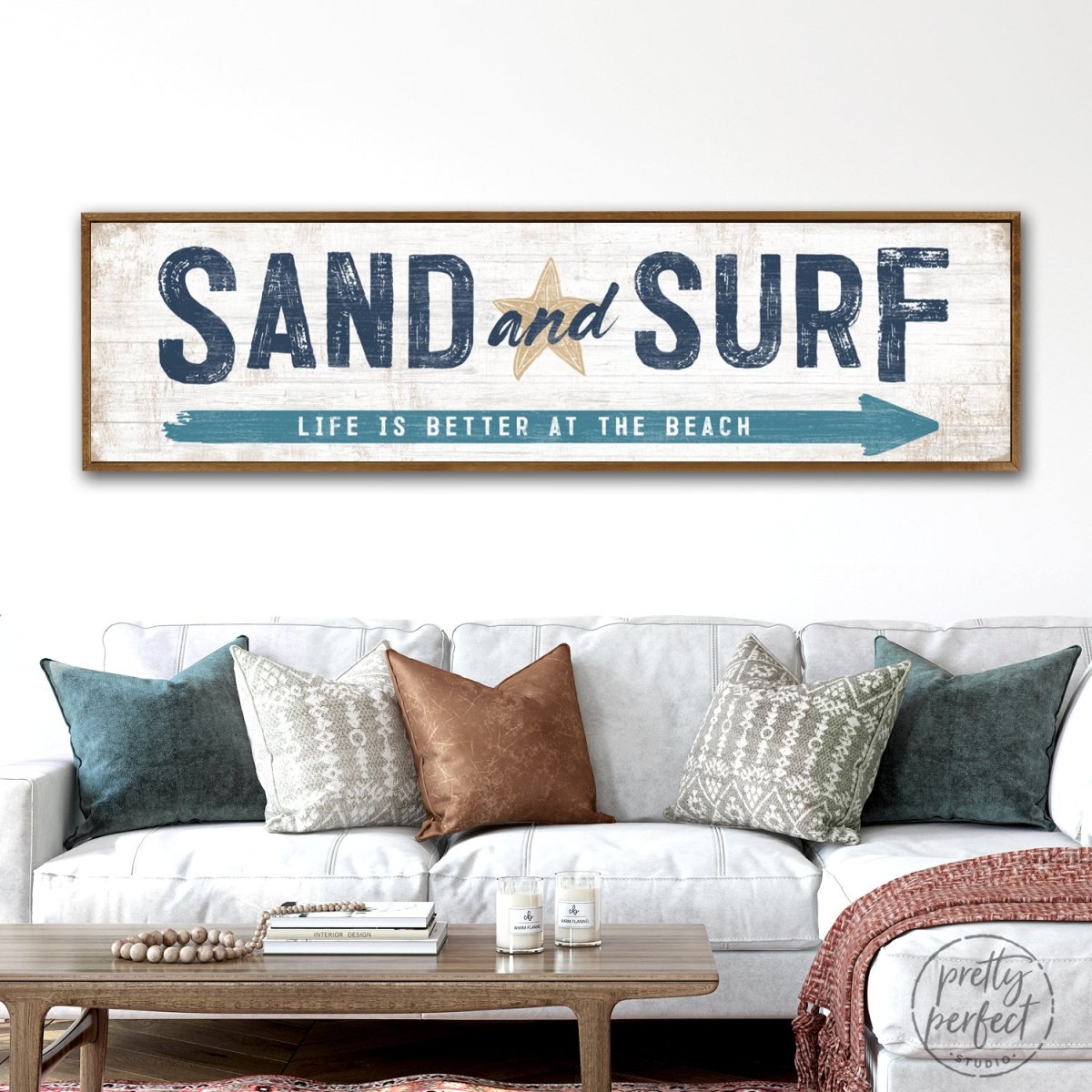 Sand and Surf Personalized Beach House Sign
