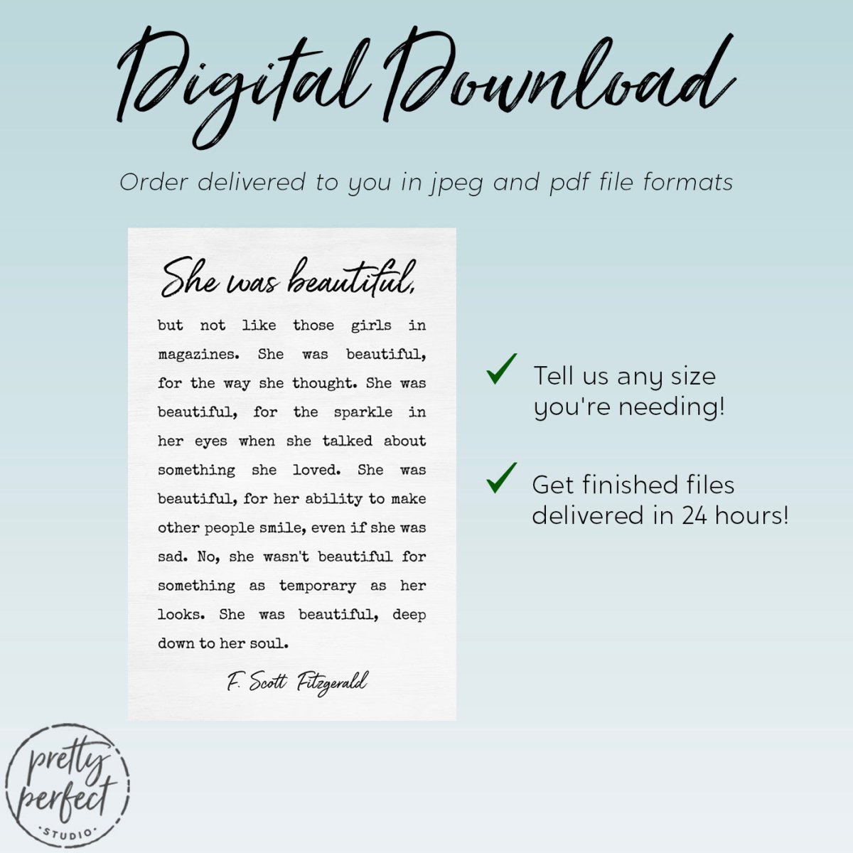 She Was Beautiful F Scott Fitzgerald Quote