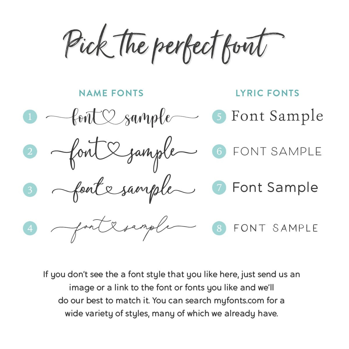 Song Lyrics Sign Personalized With Names and Date