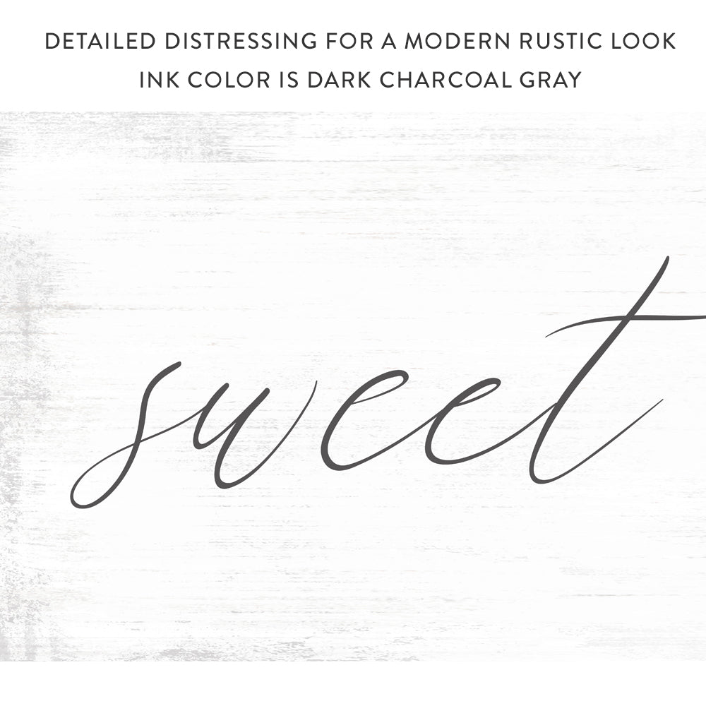 Sweet Dreams Sign With Distressed Modern Look - Pretty Perfect Studio