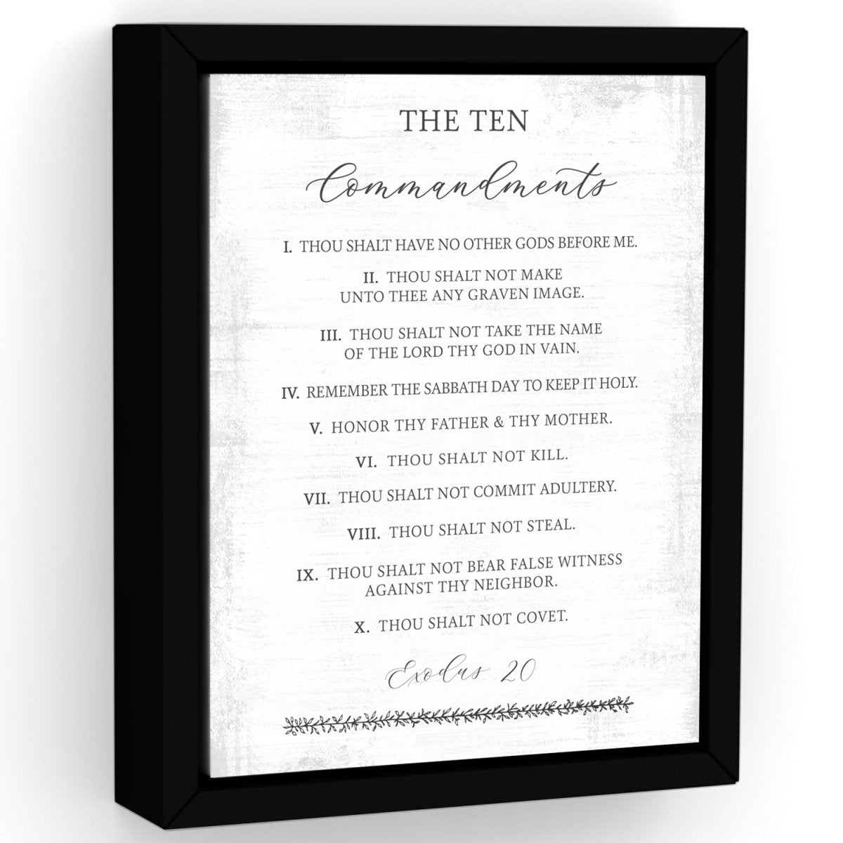 Ten Commandments Wall Art - Pretty Perfect Studio