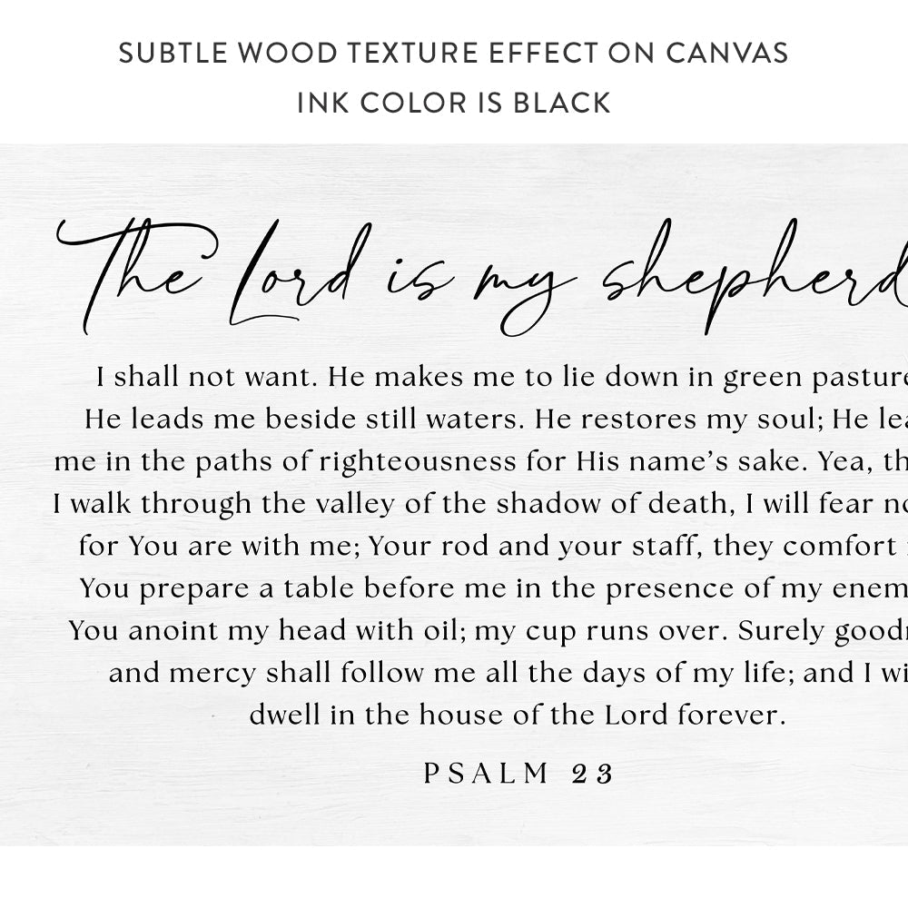 The Lord Is My Shepherd Painting Psalm 23 Canvas
