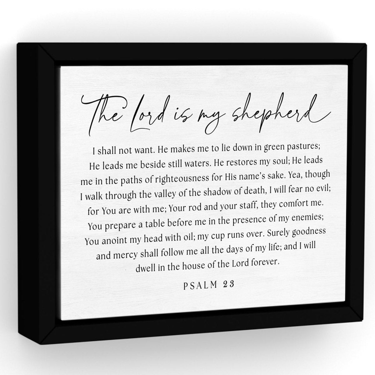 The Lord Is My Shepherd Painting Psalm 23 Canvas