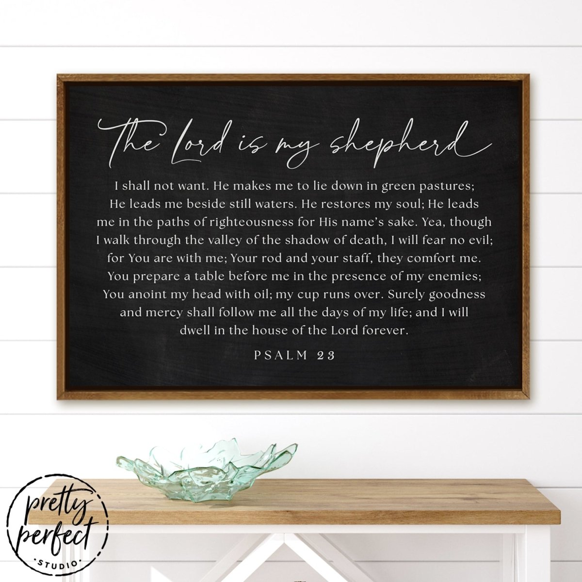 The Lord Is My Shepherd Painting Psalm 23 Canvas