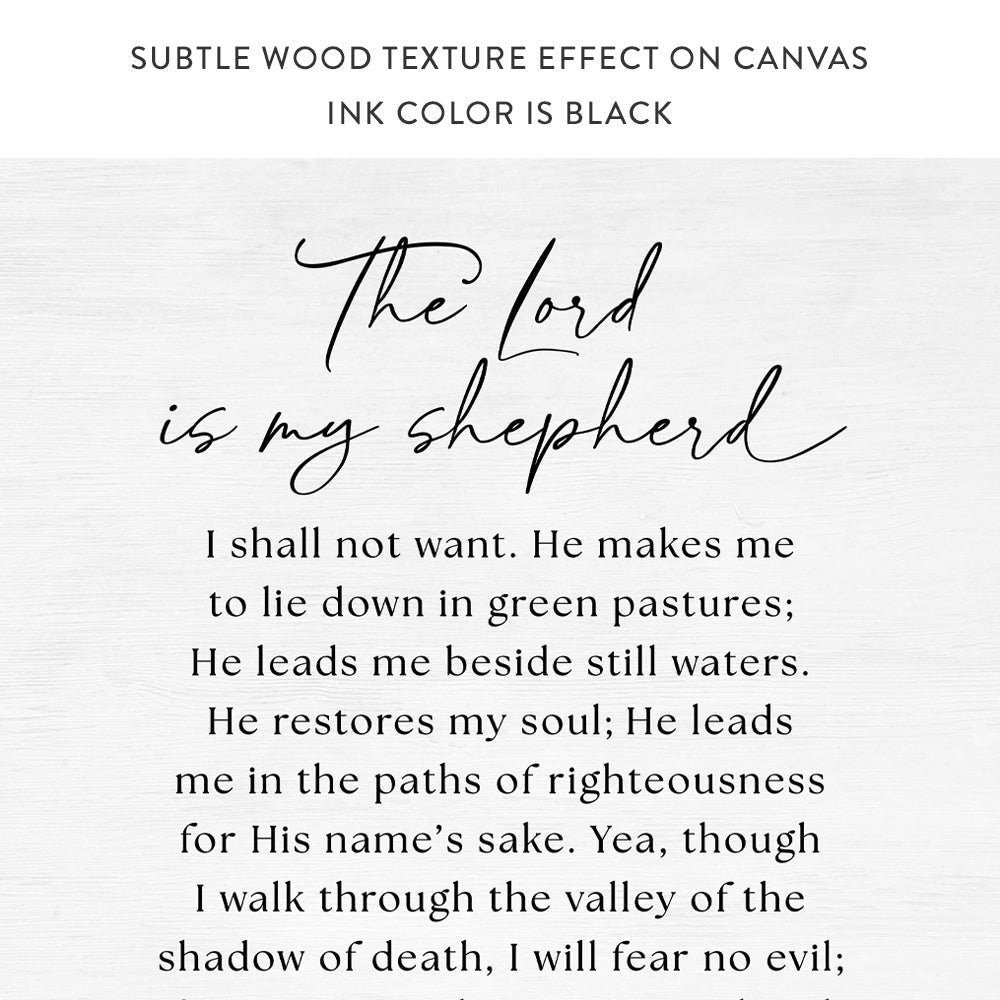 The Lord Is My Shepherd Wall Art Psalm 23 Framed Print