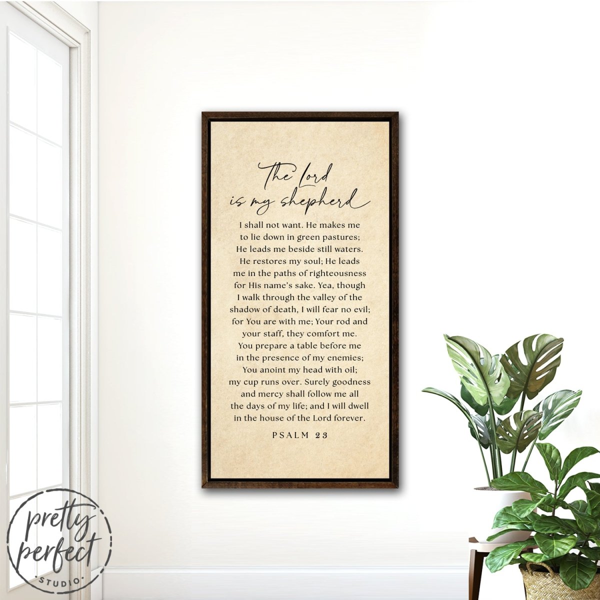 The Lord Is My Shepherd Wall Art Psalm 23 Framed Print