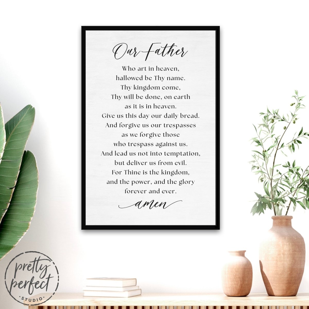 The Lord's Prayer Sign Our Father Prayer Print