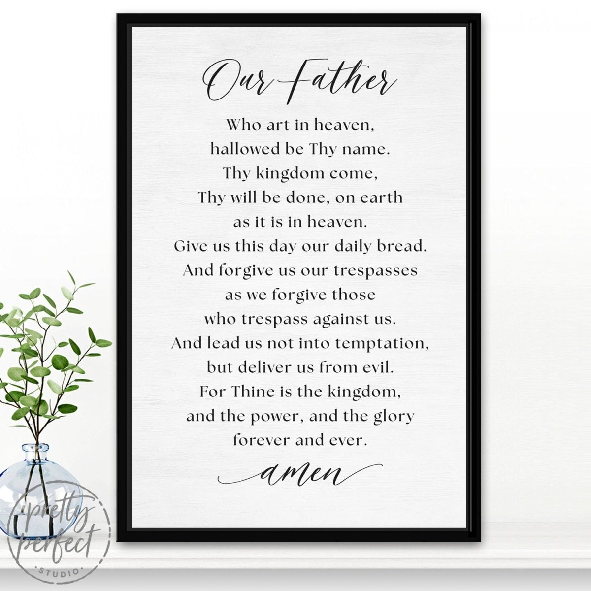 The Lord's Prayer Sign Our Father Prayer Print