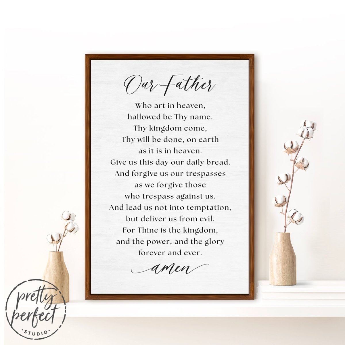The Lord's Prayer Sign Our Father Prayer Print