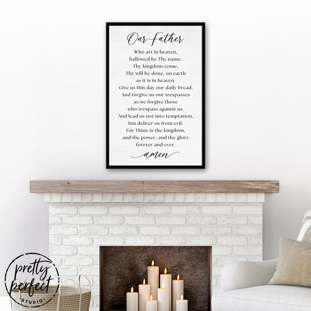 The Lord's Prayer Sign Our Father Prayer Print