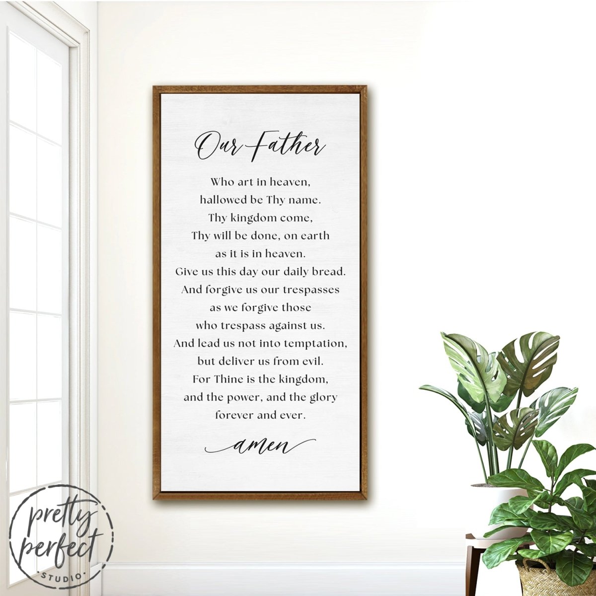 The Lord's Prayer Sign Our Father Prayer Print