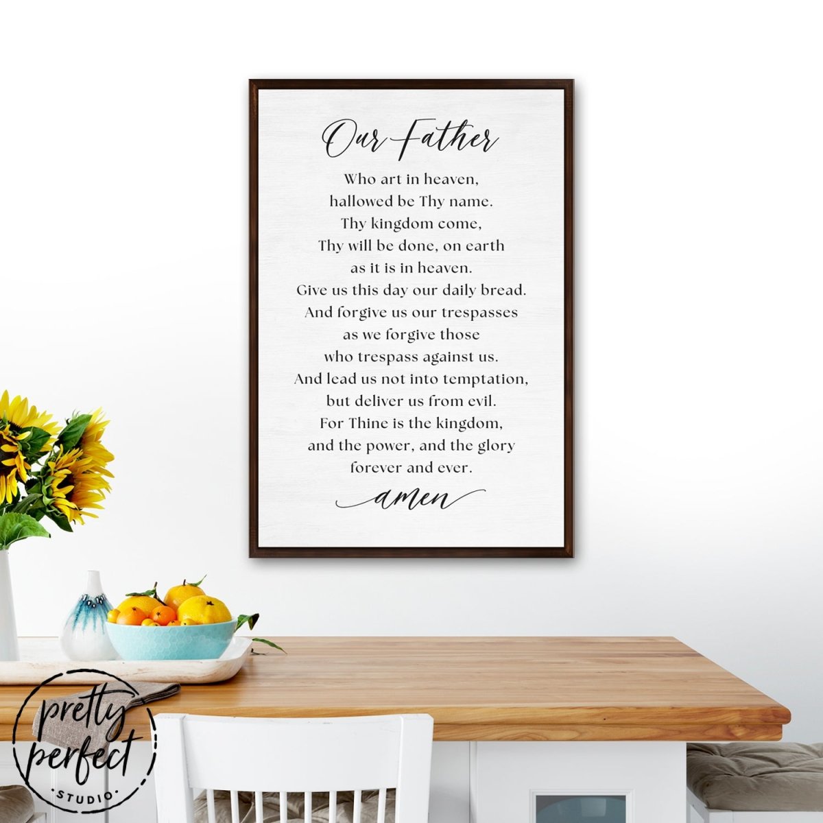 The Lord's Prayer Sign Our Father Prayer Print