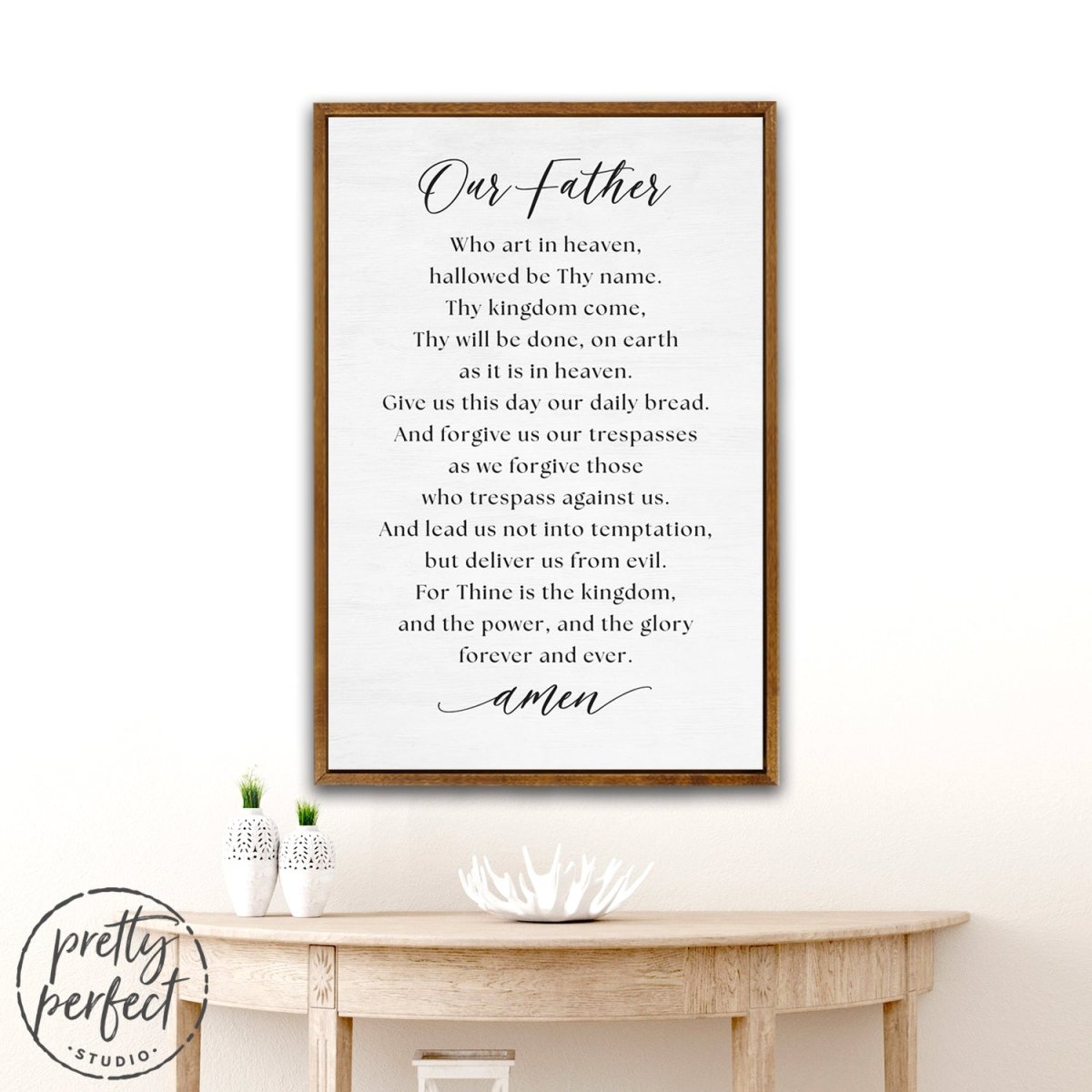 The Lord's Prayer Sign Our Father Prayer Print