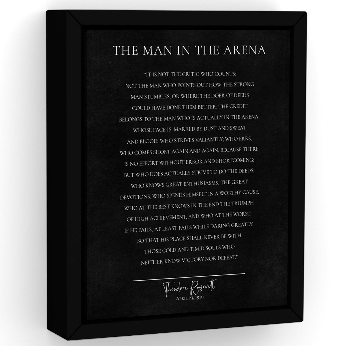 The Man In The Arena Wall Art freeshipping - Pretty Perfect Studio