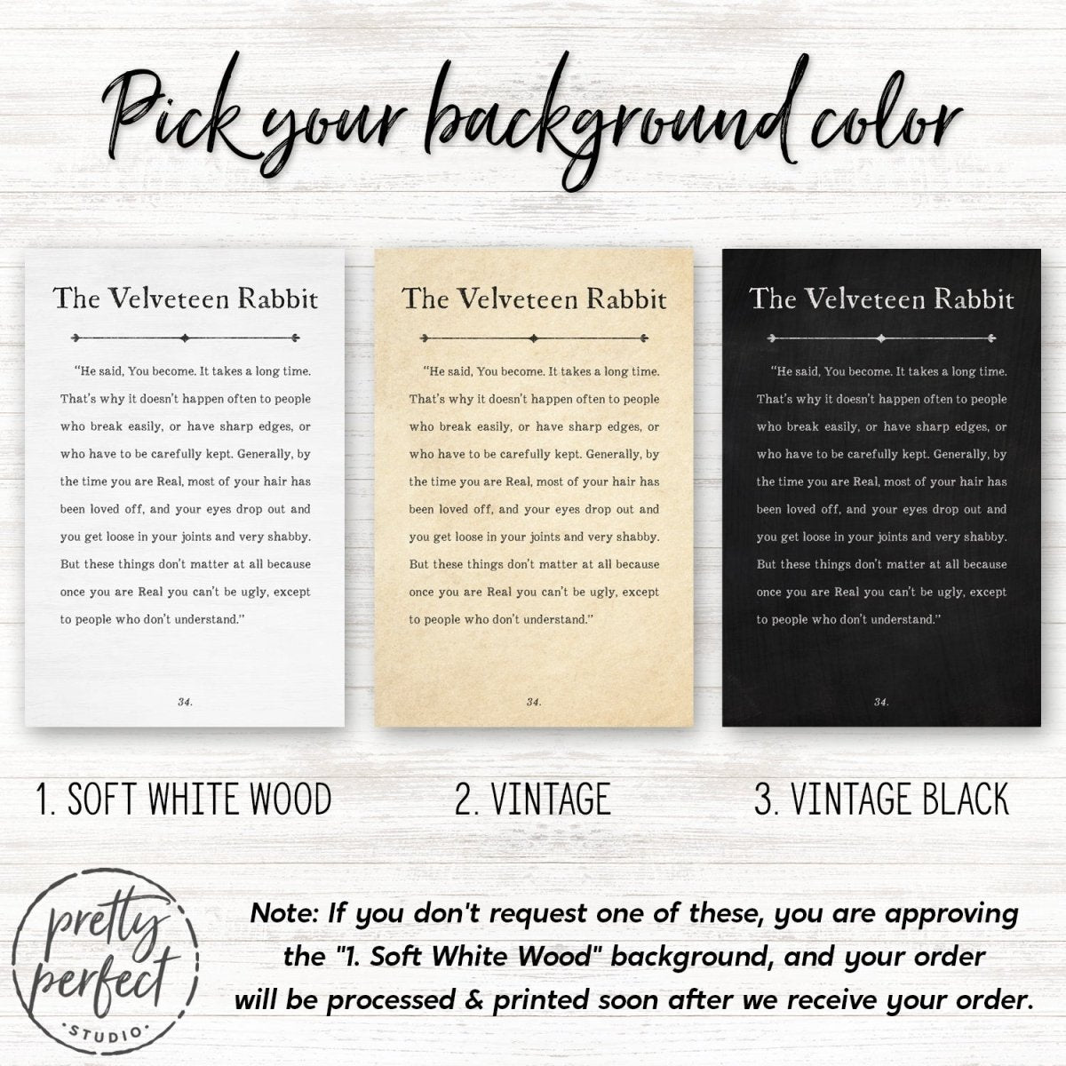 The Velveteen Rabbit Quote Sign