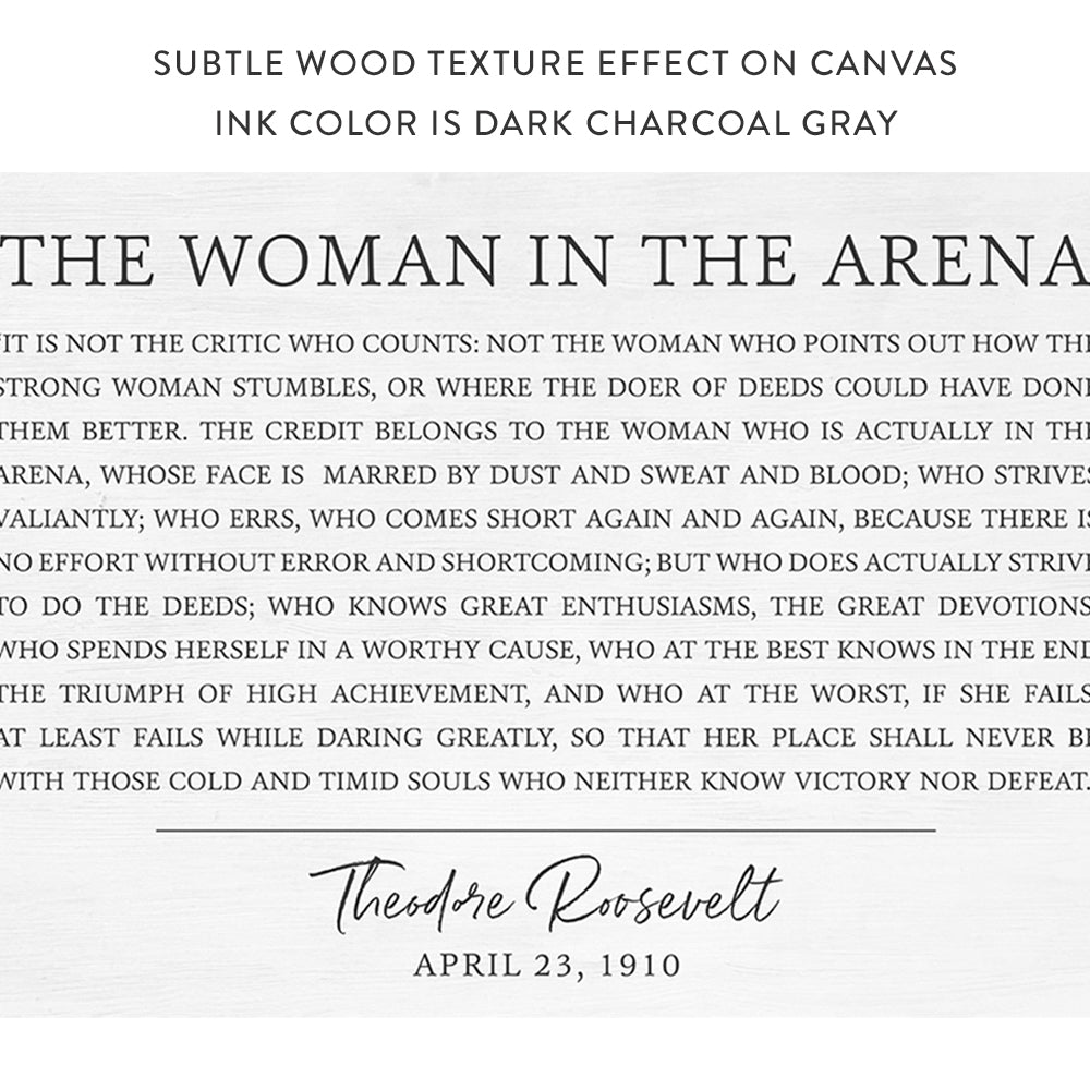 The Woman In The Arena Canvas