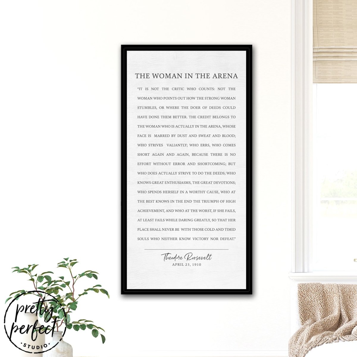 The Woman In The Arena Canvas