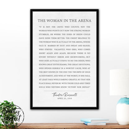 The Woman In The Arena Canvas